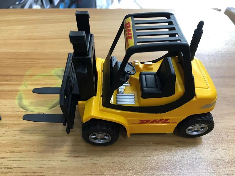 プラスチック製の輸送モデルdhl,フォークリフト,エンジニアリング