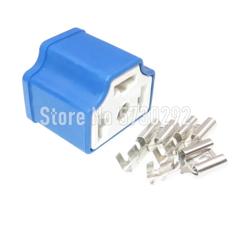 3P 7.8 Series H4-2A Car Light Bulb Plug Wiring Harness Ceramic High Temperature Resistant Connector H4 Auto Relay Lamp Holder