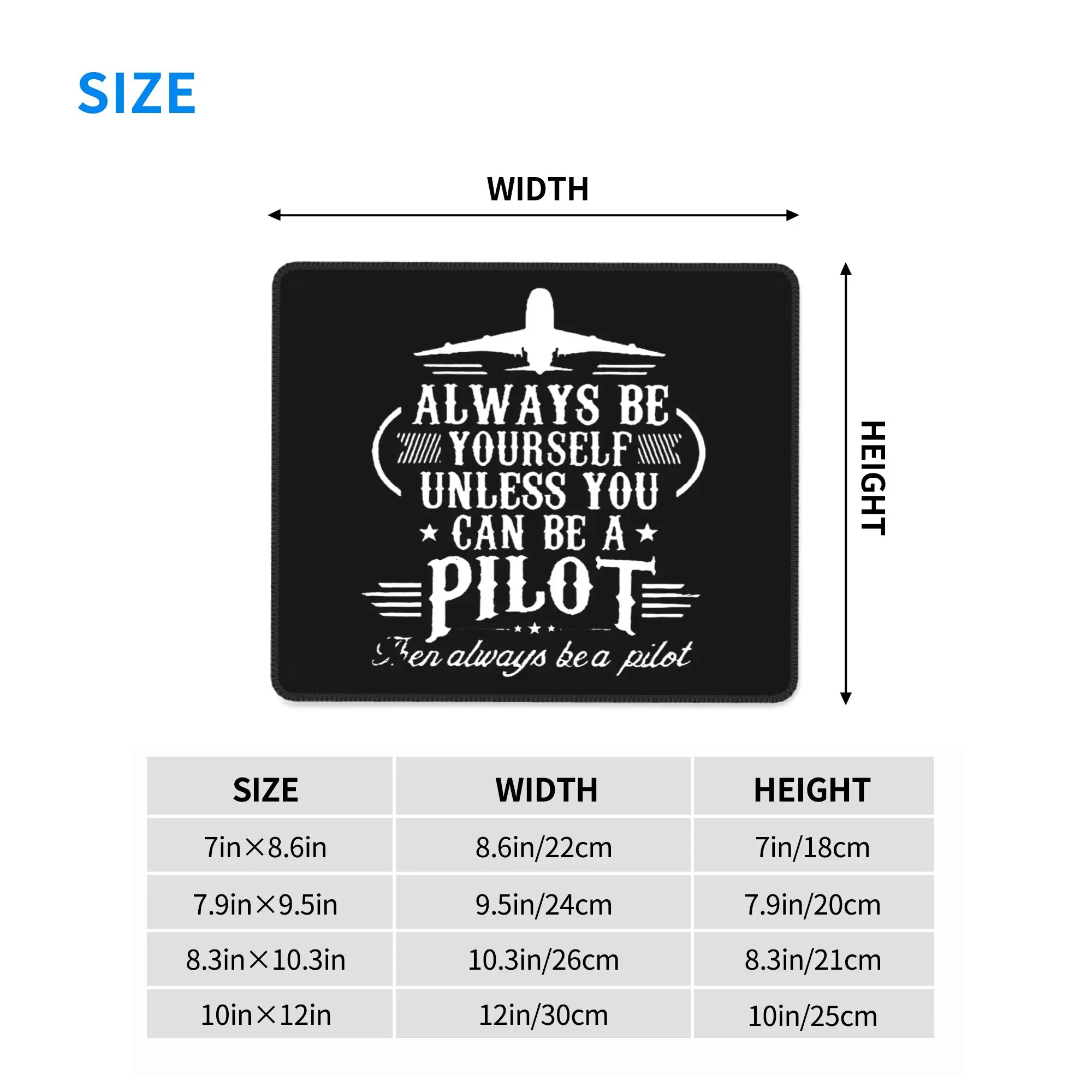 Born To Fly Captain Stripes Flight Pilot Aviation Aviator Mouse Pad Computer Keyboard Mouse Mat Gamer Laptop Desk Mat Table Mats
