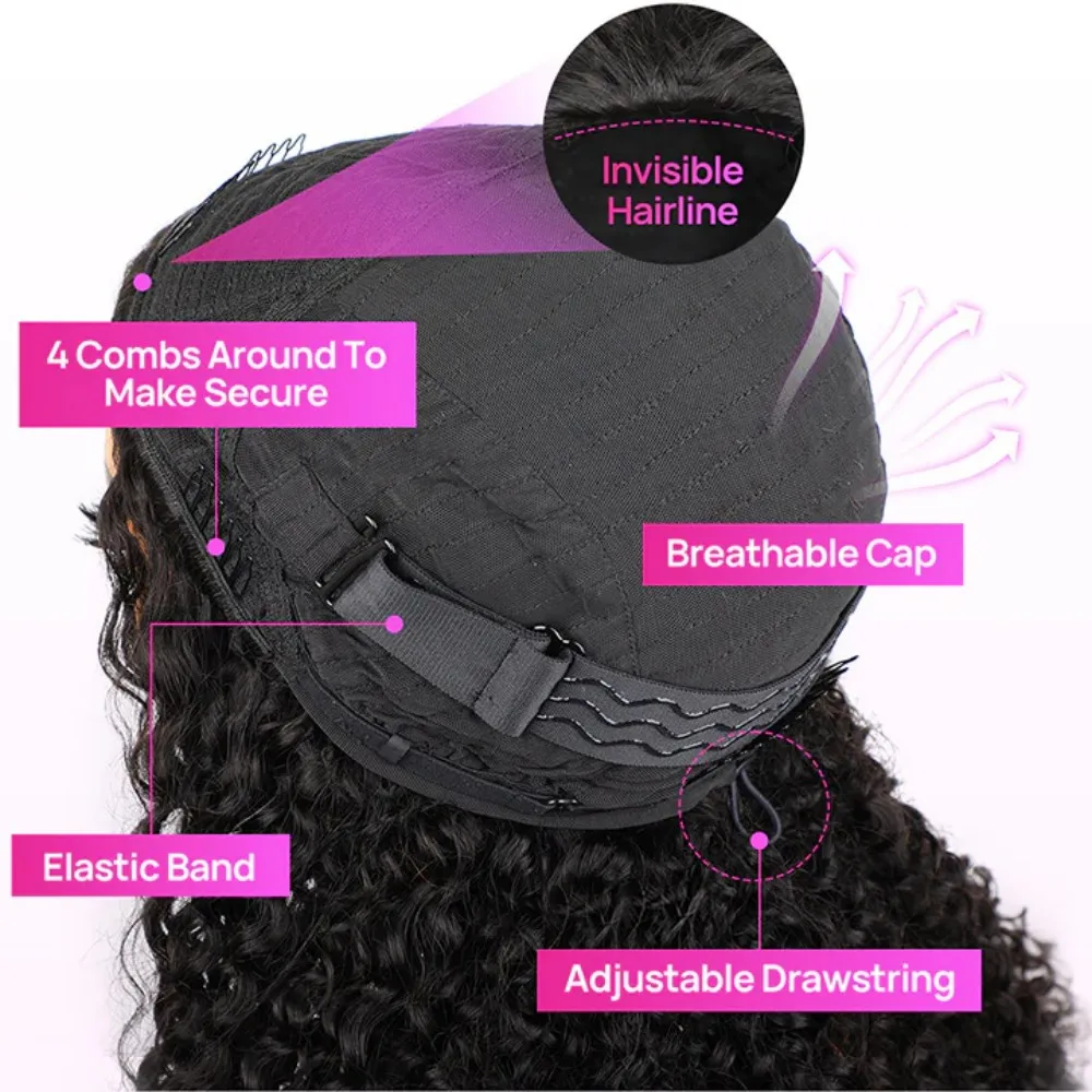 Peluca rizada birmana de 200% de densidad, cabello humano 13x4 HD, pelucas frontales de encaje transparente prearrancadas, pelucas de cabello humano birmano 15A de 28 pulgadas