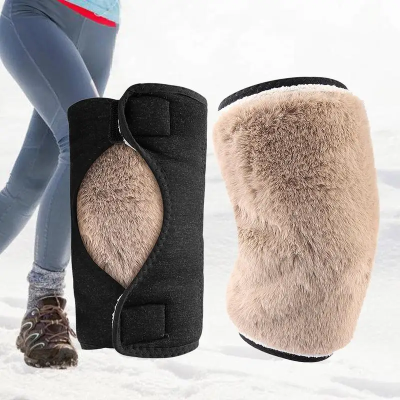 

Warm knee pads Winter Adjustable Soft Breathable Leg Sleeves Knee Warmers Warm Thermal Winter Warmer Supplies for Running Skiing