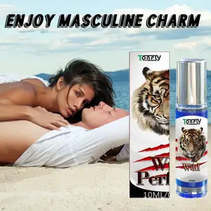 10ml Pheromone Cologne Lion Men's Ball Wild Light Fragrance Body Spray Lasting Charming Seductive Dating Roller Eau De Toilette
