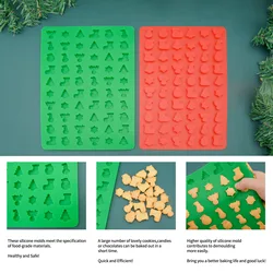 Christmas biscuit mould Silicone cake mould DIY Christmas tree snowflake cake Dim sum mould