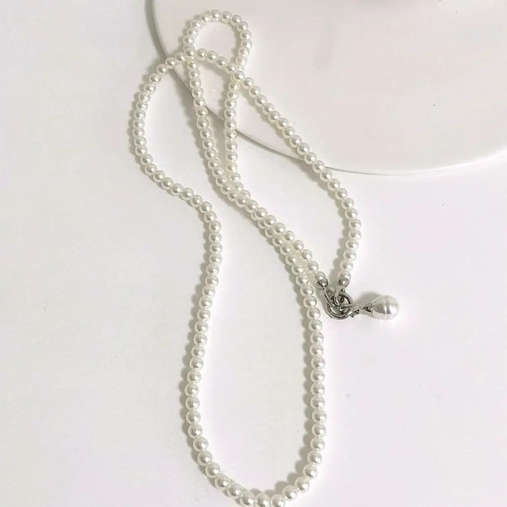 Fashionable White Pearl Waist Chain Multi Purpose Necklace Aesthetic Geometric Jewelry Gift For Women Girls Summer Trend