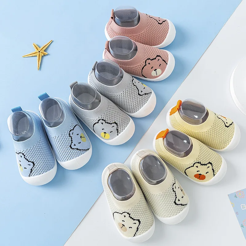 Zapatillas Baby Walking Shoe Cartoon Mesh Kid Shoe 2023 Spring New Breathable Soft Sole Sport Shoe Anti-skid Girl Boy Baby Shoe