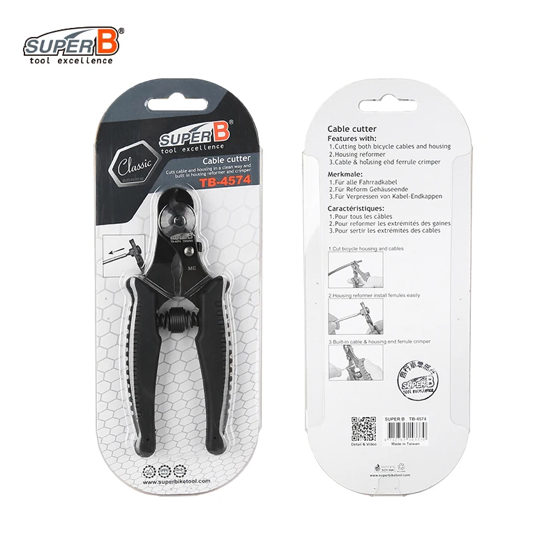 

SUPER B TB-4574 Щипцы для линии горного велосипеда Велосипедный резак Тормозная линия с регулируемой скоростью Труба Внутренний провод Многофункциональные плоскогубцы