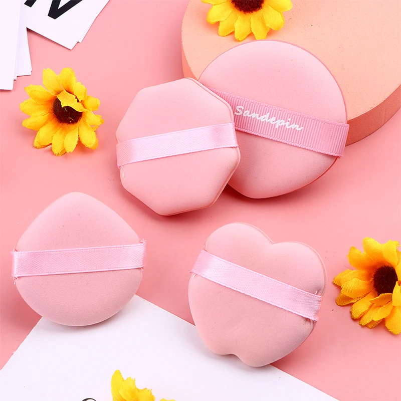 1/4Pcs Strawberry Cookie Puff Super Soft Wet And Dry Concealer Foundation Puffs Makeup Sponge