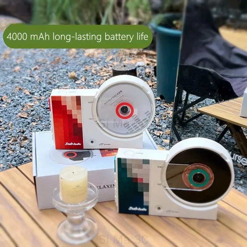 C20 مشغل أقراص مضغوطة متكامل ريترو مشغل أقراص مضغوطة مثبت على الحائط سطح المكتب مكبرات صوت بخاصية البلوتوث مشغل ألبوم متحمس محمول مع جهاز تحكم عن بعد