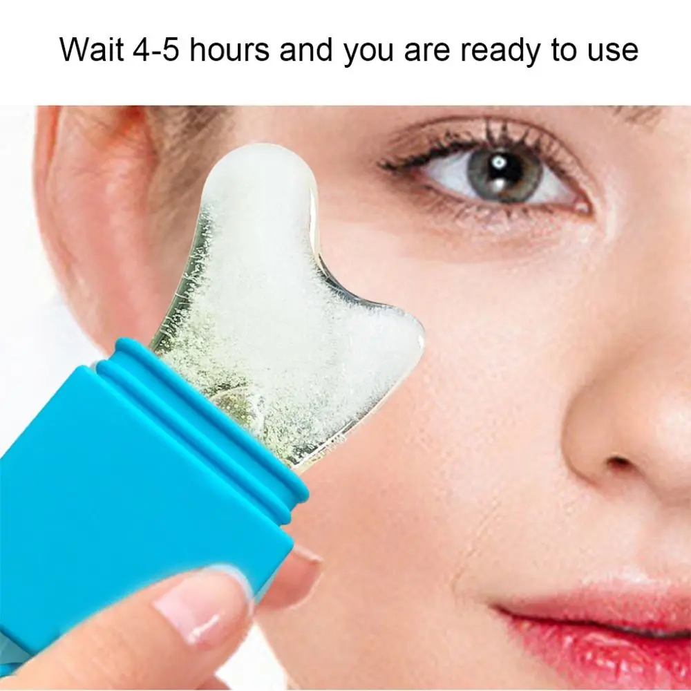 Silicone Facial Ice Roller Massager Reusable Ice Mold for Face Beauty Skin Care Tool Reduce Puffiness Dark Circles Contouring