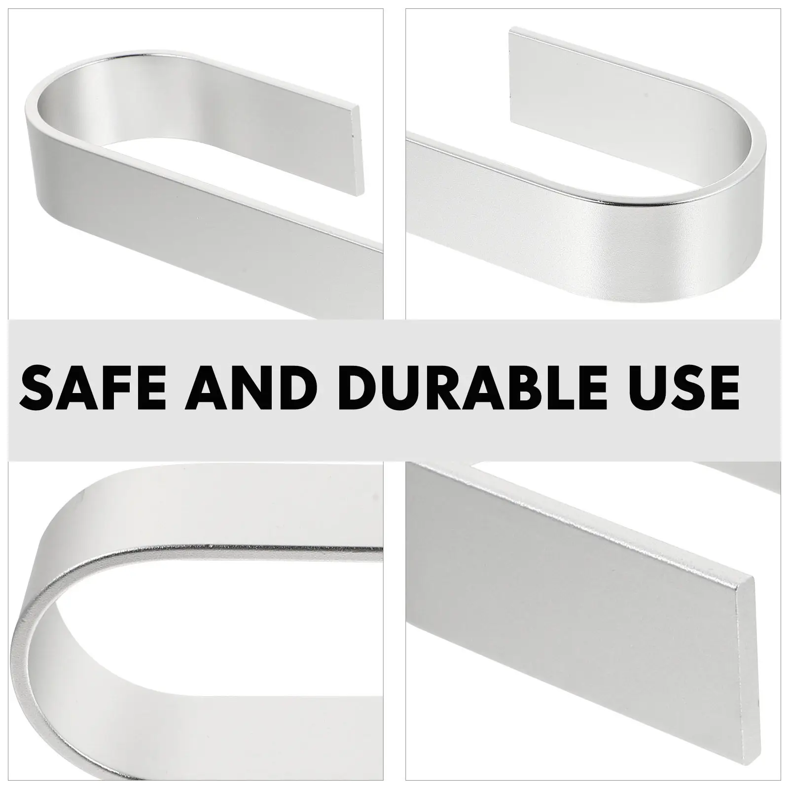 1Set Space Aluminium Bathroom Towel Rack Wall Mounted Ring Holder Practical Clothes Hanger for Home Kitchen Bedroom