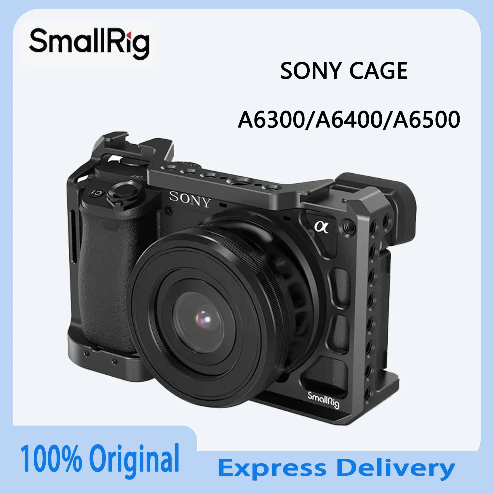 

Original SmallRig A6400 Camera Cage For Sony Alpha A6300/A6400/A6500/A6100 With 1/4 3/8 Thread Holes Option 2310