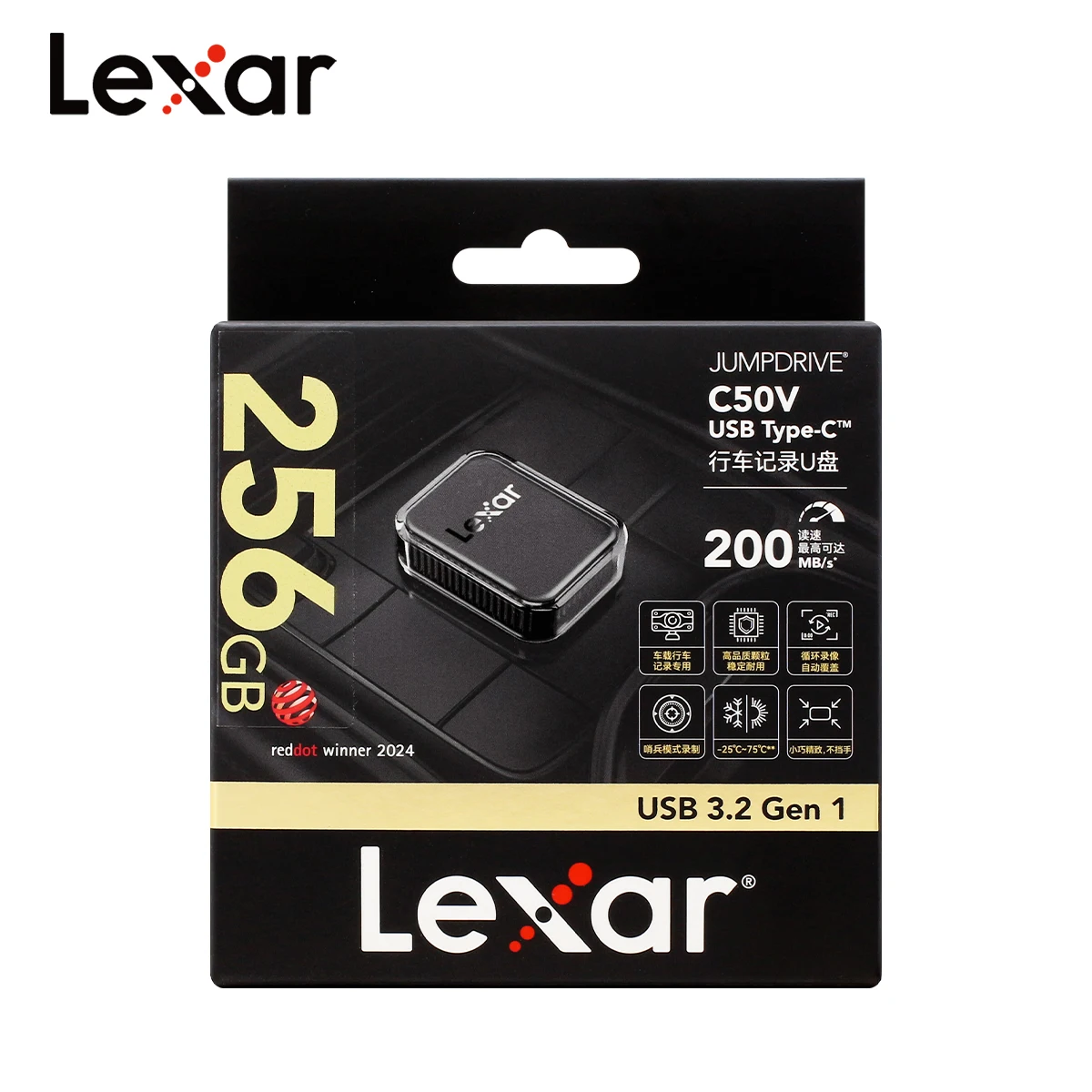 Lexar Jumpdrive USB TYPE-C حافلة تسلسلية عالمية 64 جيجابايت 128 جيجابايت 256 جيجابايت C50V USB3.2 Gen1 عصا ذاكرة فلاش لمسجل القيادة