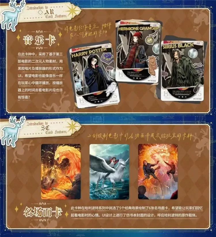KAYOU Harry Potter 25 Years of Magic Collectible Cards, Film Character Portraits with Ornate Frames for Collectors