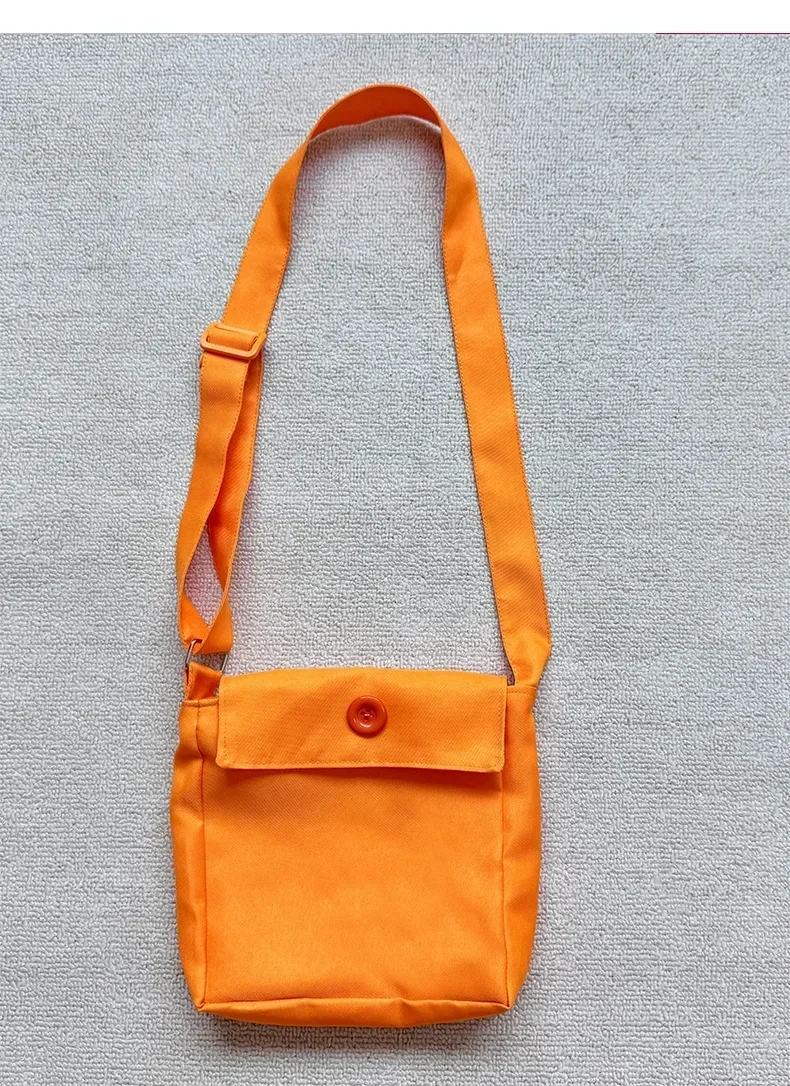 Stofftasche, Requisiten-Rucksack, Umhängetasche, für den Notfall zu Hause, orangefarbene Tasche, Umhängetasche, zweidimensionale Umhängetasche für Kinder – Detail 6
