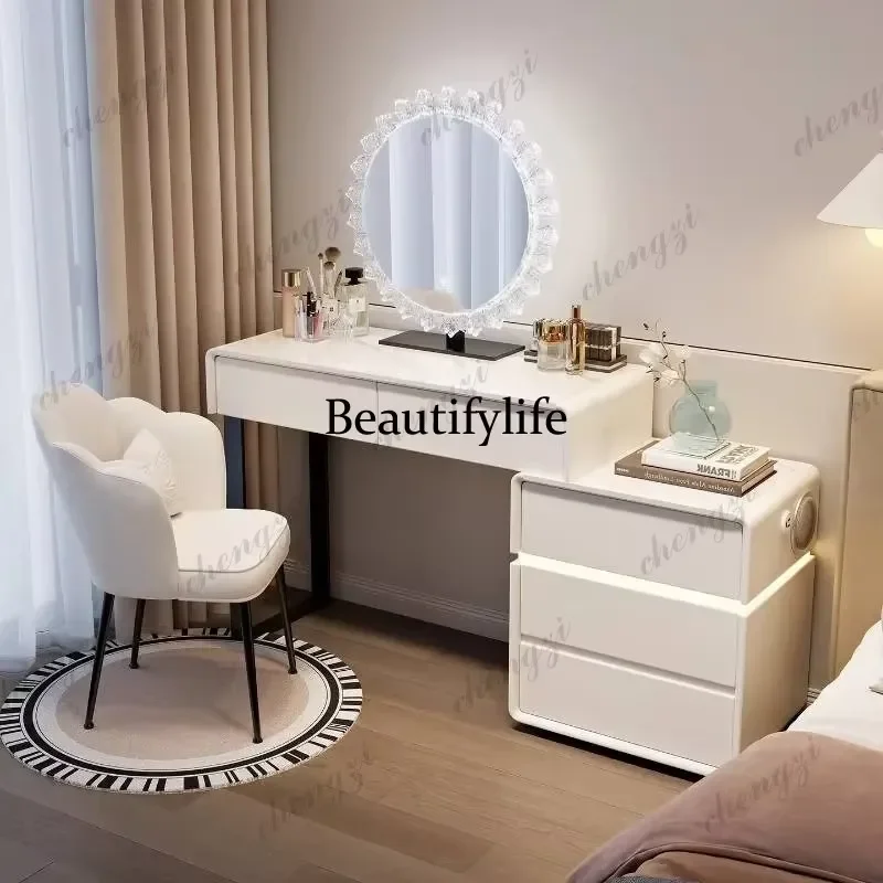 for Girls Bedroom Vanity Table with Drawer and Mirror Kids Bedside Corner Set Adult Tall Dressing Table Furniture Penteadeira