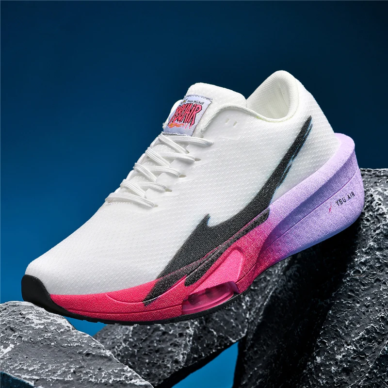 

Running Shoes - Men's and Women's Racing Cushioned Carbon Plate Running Shoes Couple Style Lightweight Mesh Sports Casual Shoes