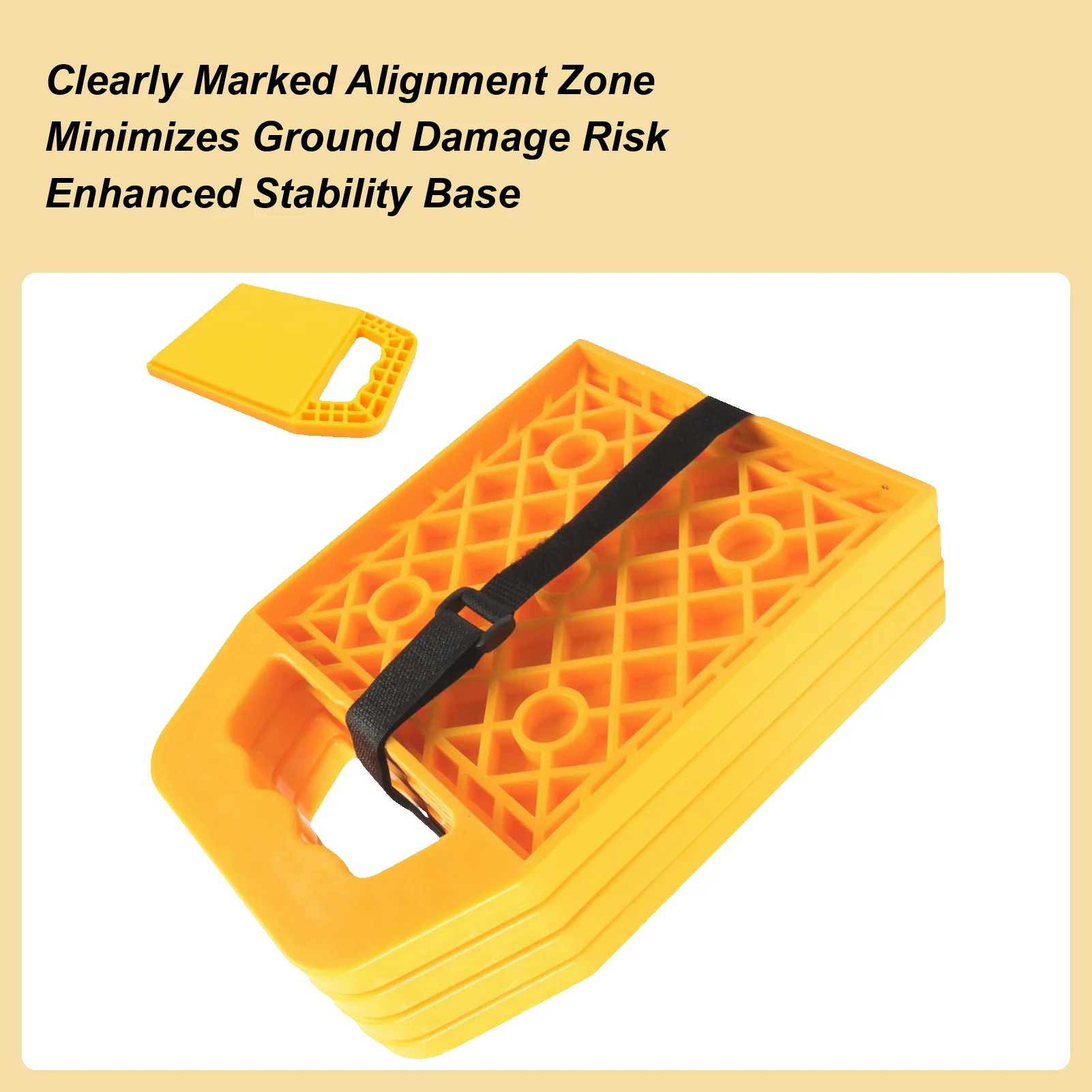 

Накладки на домкрат для автодома, 4 шт., сверхмощные противоскользящие стабилизирующие накладки, стабилизирующие накладки для автофургонов, прицепов для кранов, буксировочных грузовиков