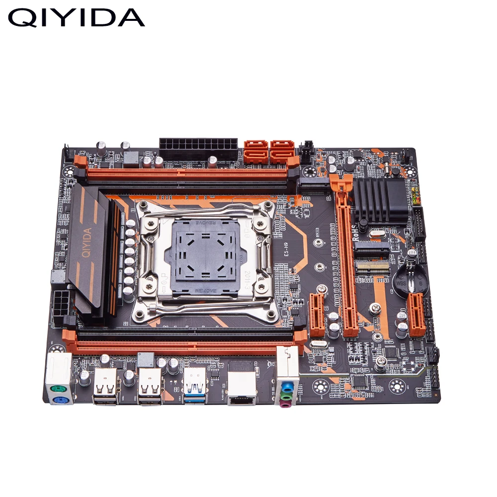 Qiyida X99マザーボードセットLGA2011-3 E5 2660V3 2個 * 8ギガバイト