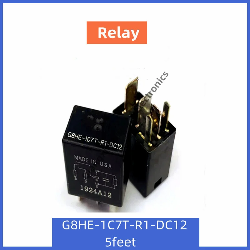 Free Guest Guide  G8HE-1C7T-R1-DC12 Automotive Light Relay 5-pin