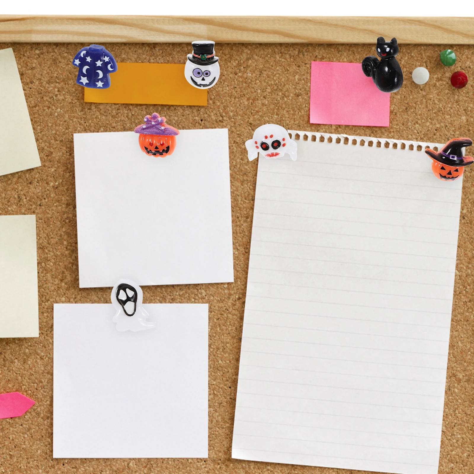 

Decorative Pushpins For Cork Board Resin Thumbtacks Reusable Photo Display Pins Halloween Supply Office Organizer Drawing