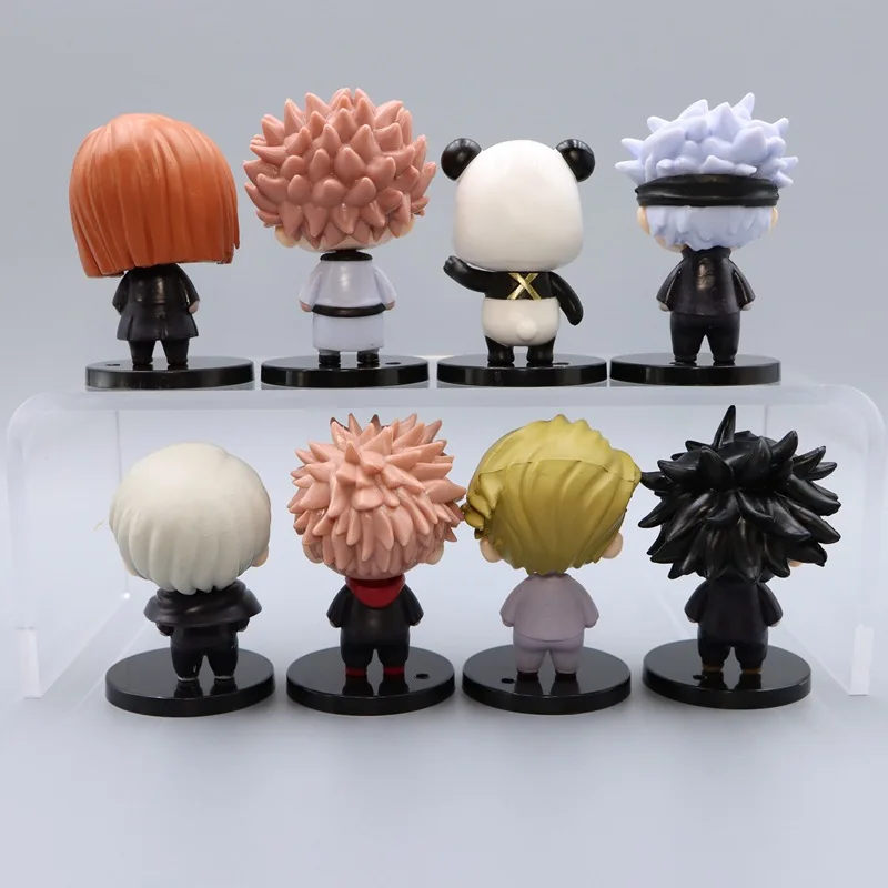 8Psc/1Set Anime Jujutsu Kaisen Figure Itadori Yuji Action Figure Satoru Gojo Toy Nanami Kento Model Inumaki Toge Kugisaki Nobara