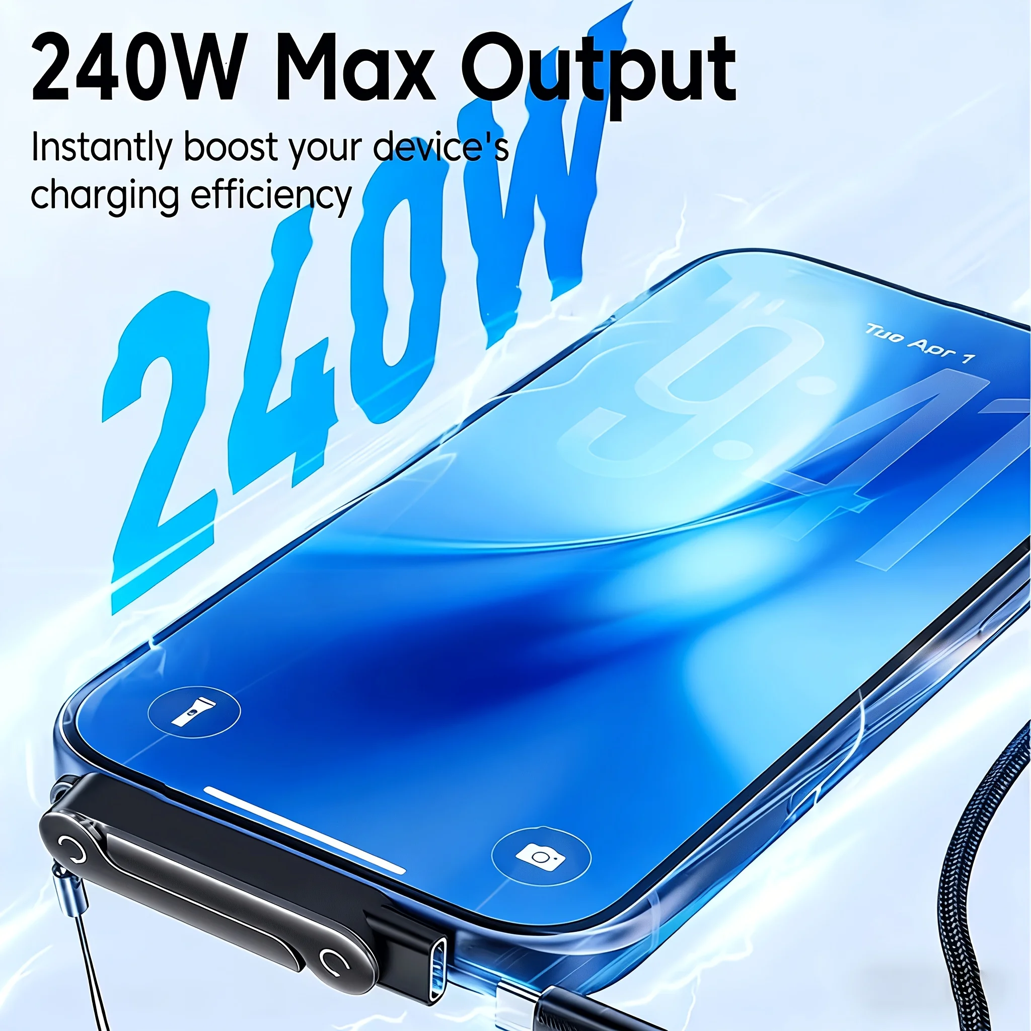 1/2/3PCS Type C Phone Charging Bracket Adapter 240W Fast Charging OTG Type-C Male to USB-C Female Converter With Foldable Holder - view 6