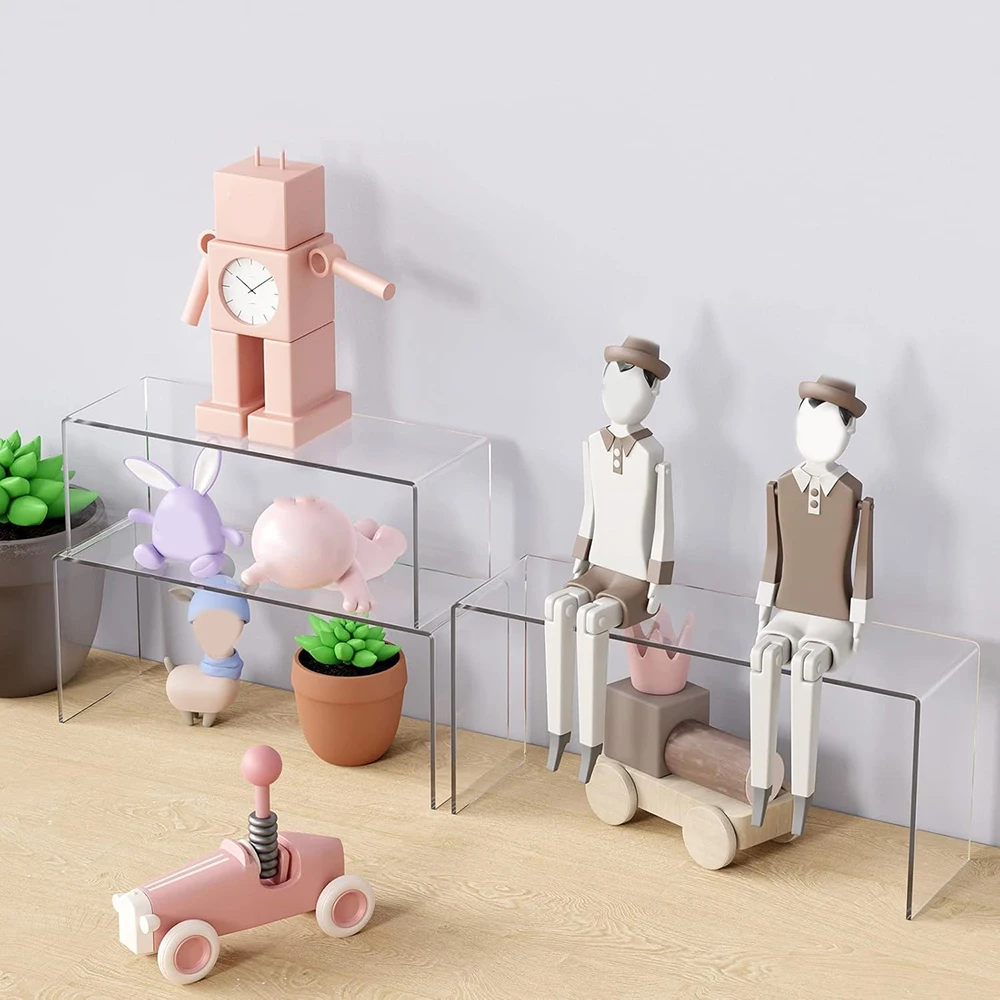 الاكريليك عرض الناهض الرف الشكل حامل العطور مجوهرات المنظم كب كيك عرض موقف رفوف عرض الأحذية الشفافة