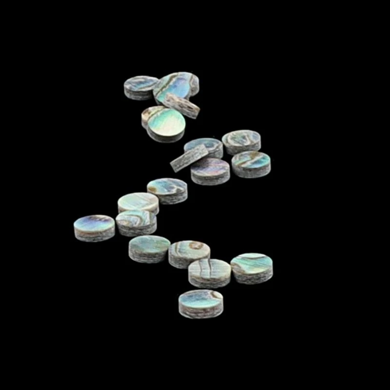 Abalone Inlay Dots Natural White Mother of Pearl Shell Inlay Dots for Ukulele Acoustic Guitar Fretboard Fingerboard