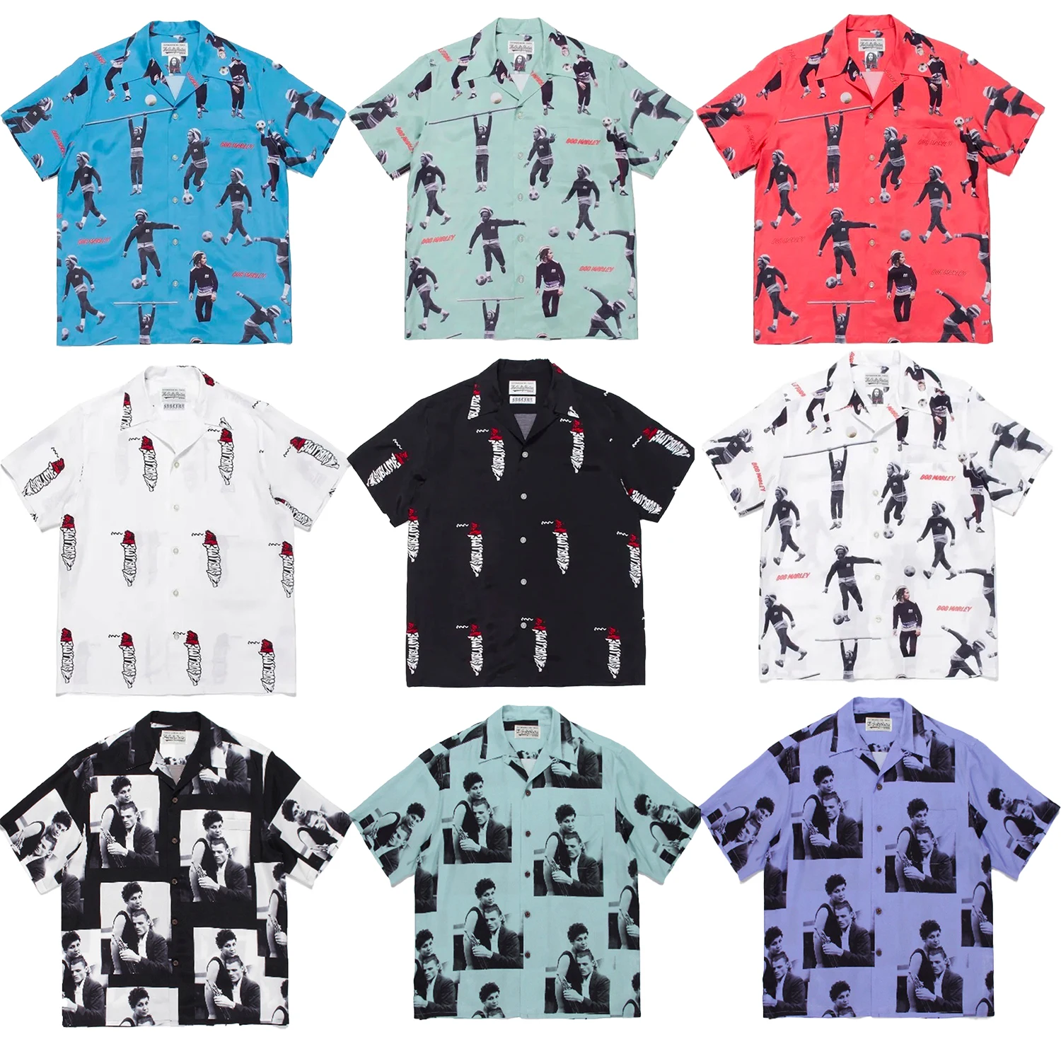 

Retro Reggae Music Print ort Sve Casual irt Loose Summer Hawaiian T-irt for Men Life Wao Maria Youth Faion