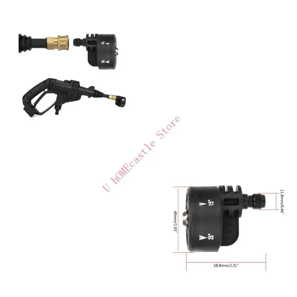 63HF Universal Wash Car Pressure Washer Nozzle Multi-Functional Garden Accessories Adjustable Washer Jet Car Cleaning