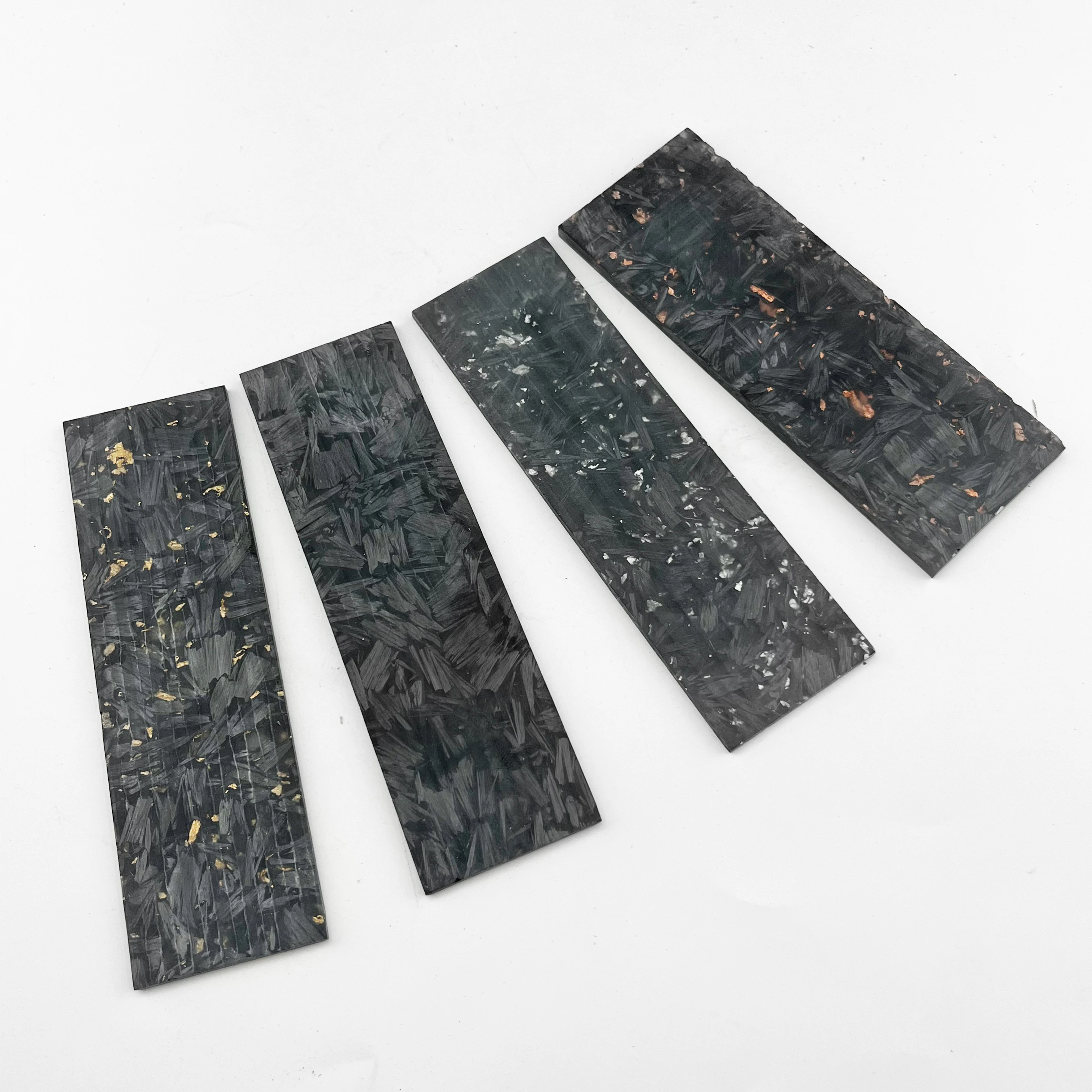 

1pc Noctilucent Marbled CF Carbon Fiber Block Ripple Resin Tool for DIY Knife Handle Craft Supplies Outdoor Knife Handle DIY