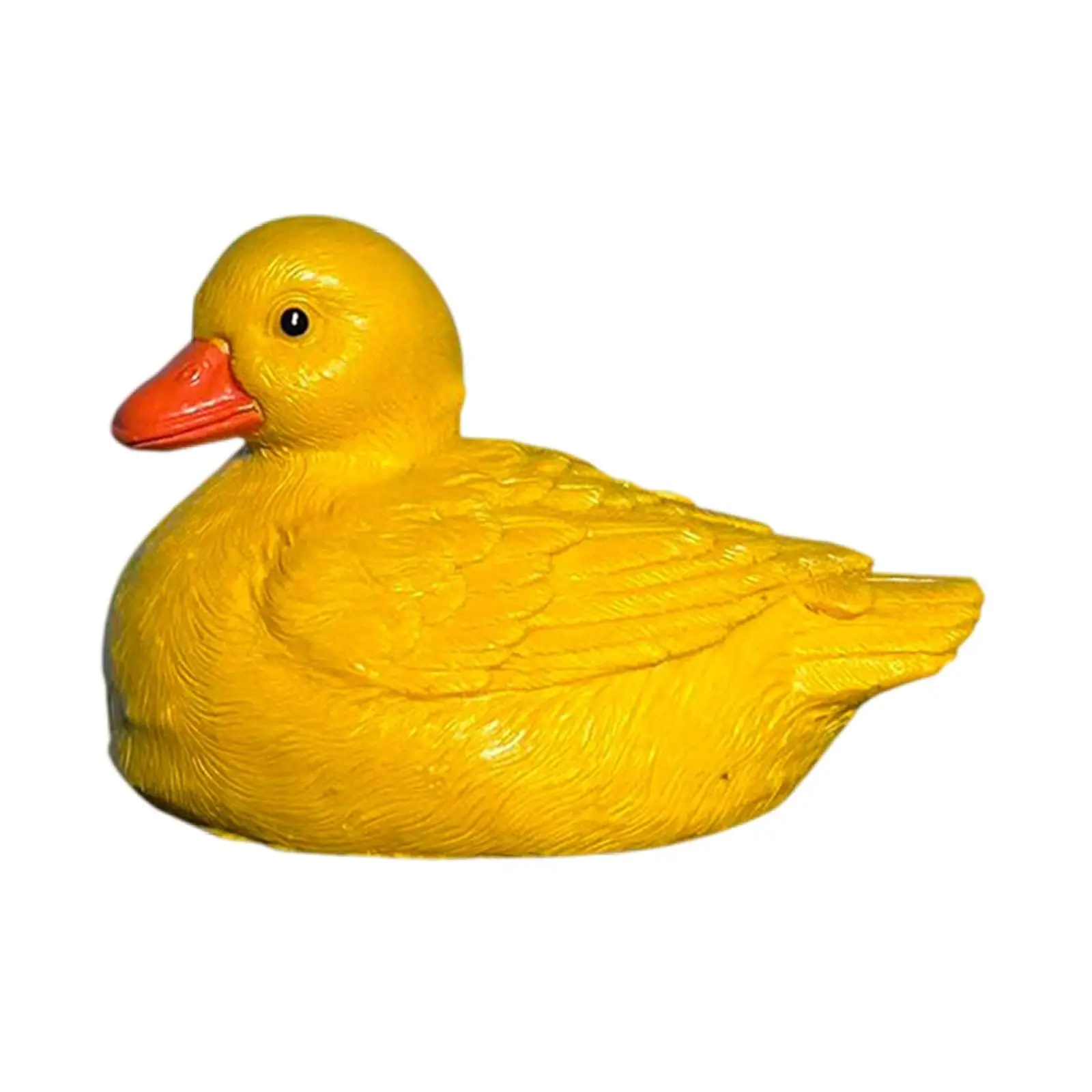 Creative Resin Duck Statue Lifelike Decoration Animal Figurine for Garden Pond Outdoor Floating Water Ornament