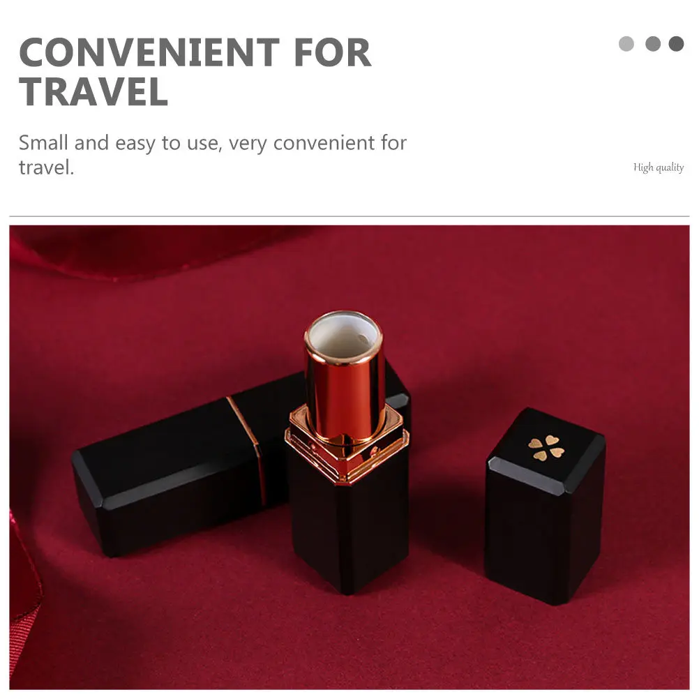 6Pcs 빈 립스틱 튜브 리필 가능 크리 에이 티브 DIY 용기 립밤 글로스 화장품 보관 섬세한 메이크업 도구