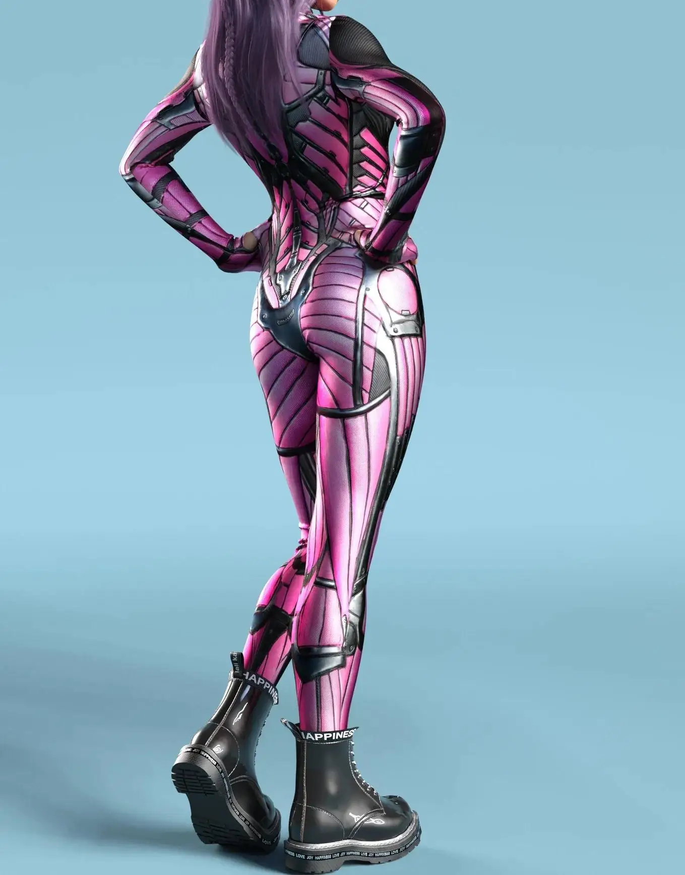 Mechanischer Rüstungsanzug für Frauen, Cyber-Fighter-Cosplay-Bodysuit, Steampunk-Kostüm, Zentai-Anzug für Halloween-Partys – Detail 26