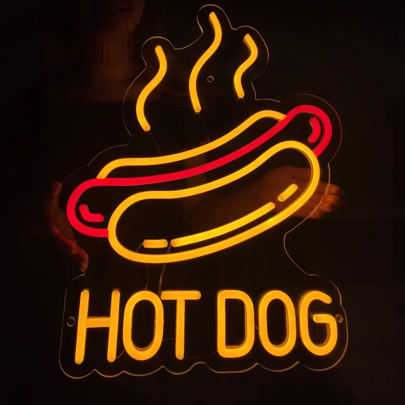 Fast food led light,corn dog led sign,french fries neon,Hot Dog neon sign,restaurant neon lights, dining cars, bar neon lights