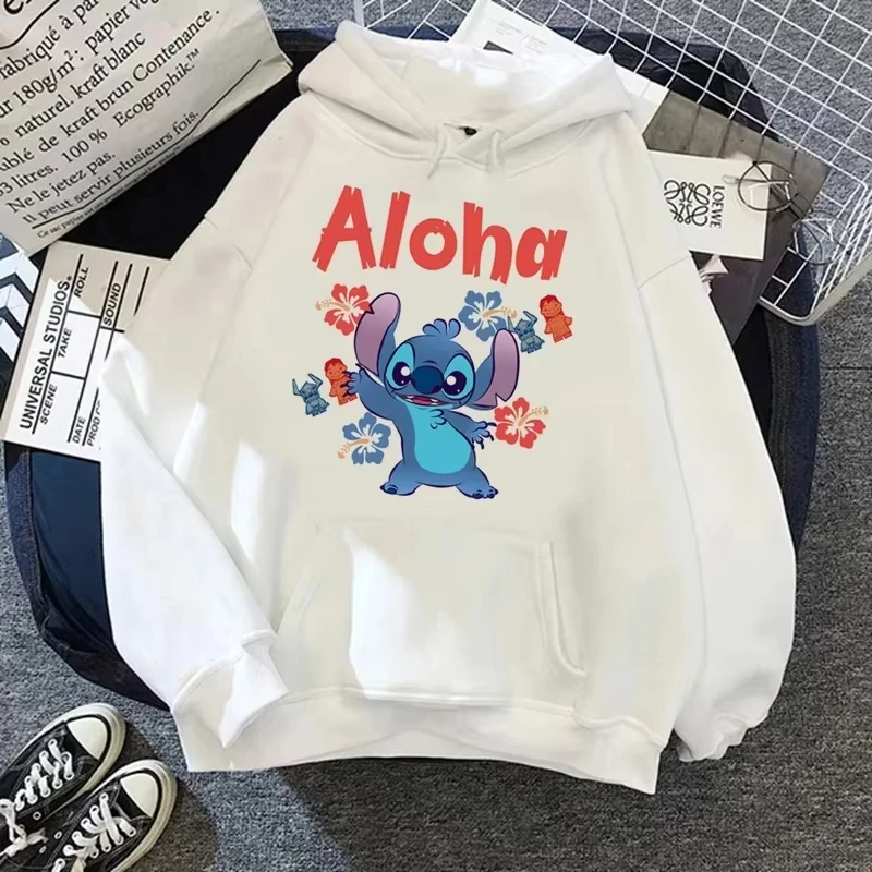 

MINISO Disney забавная толстовка с рождественским принтом для мужчин/женщин пуловер в стиле Харадзюку милый кавайный повседневный свитшот с капюшоном и длинными рукавами