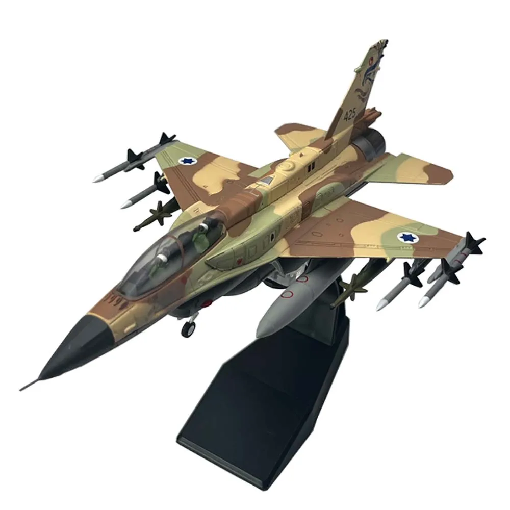 1:72 1/72 Força Aérea Israelense F16 F-16I Soufa Fighting Falcon Avião de combate Diecast Modelo de aeronave militar Brinquedo de presente para crianças