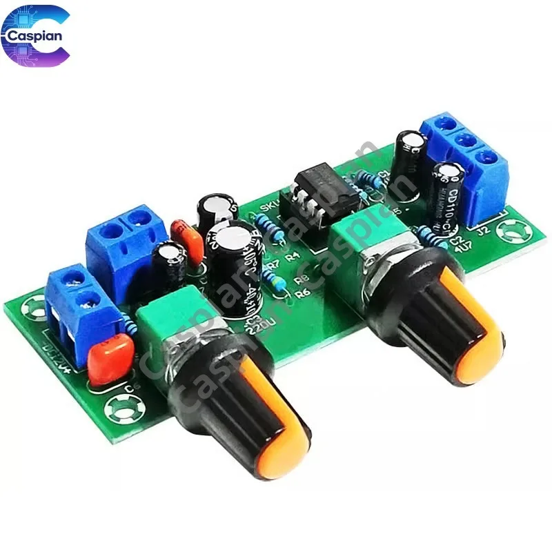 

Single Power 10-24V Subwoofer Preamp Board with Low Pass Filter Tone Control Frequency Adjust