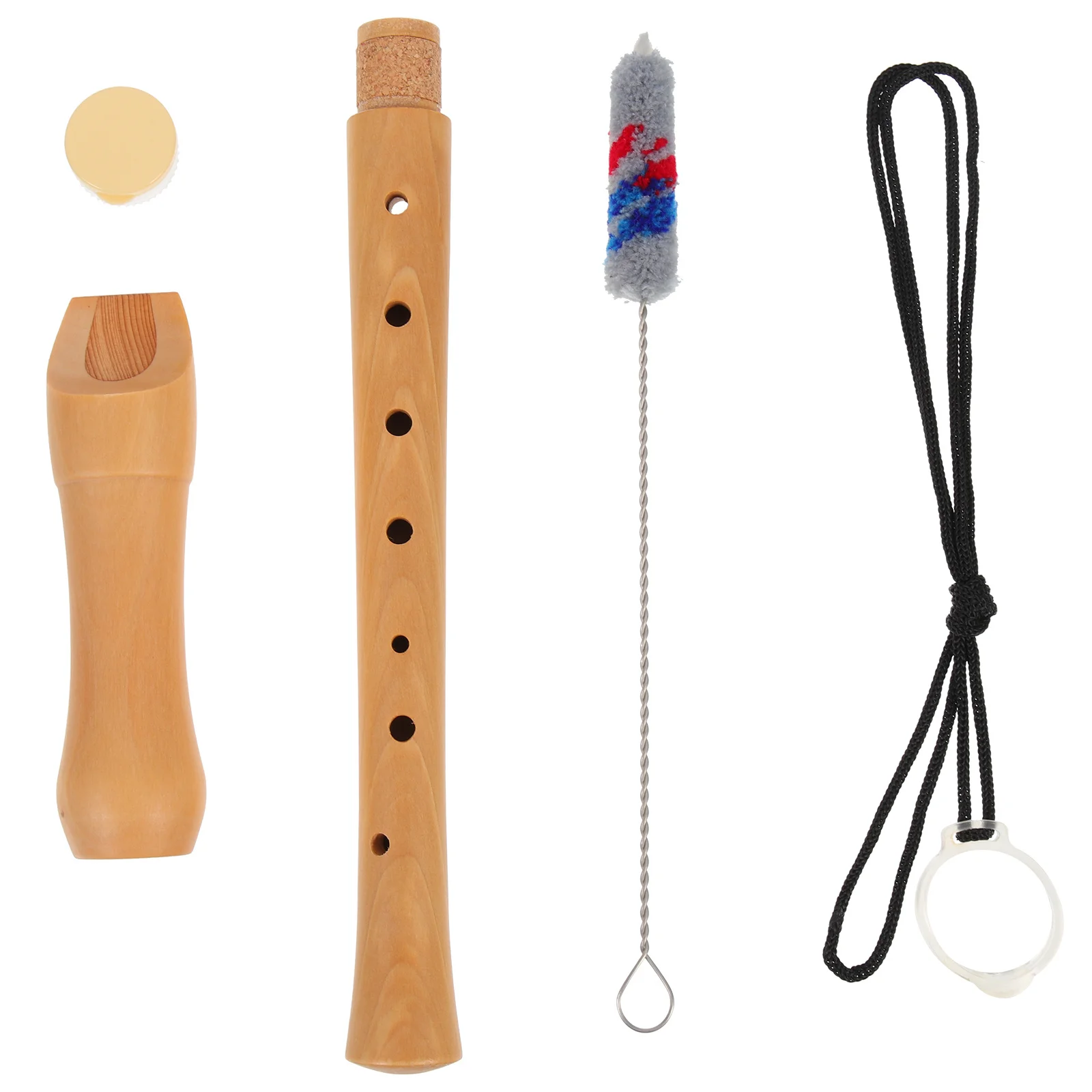 

1 set 1 Set 8-Hole High Pitch Recorder German Style Wood Flute For Kids Beginners Adults Portable Two-Section Musical