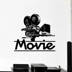 Film Wall Decal Cinema Strip TV Movie Media Room London Style Vinyl Wall Stickers Home Decor Cinema Decoration Stickers M342