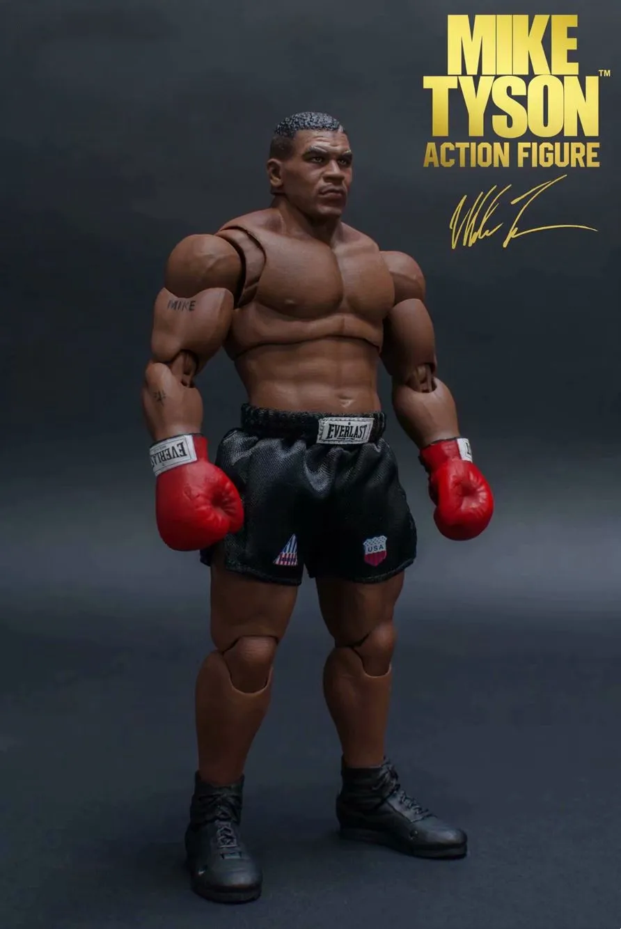 1/12 Scale Hot Boxer Actor Boxing Champion Famous Mike Tyson Action figure Statue Fighting character Collection model toy gift