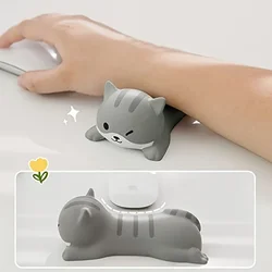 Ergonomic Wrist Rest Support - Cute Slow Rising PU Mouse Pad - Perfect for Computer Desks & Office Supplies