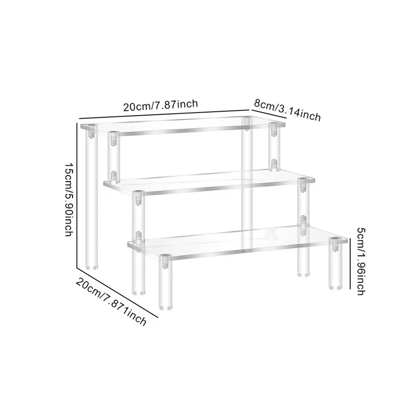 

Acrylic display stand transparent display stand for cupcakes, dolls, decorative storage rack Figure stand