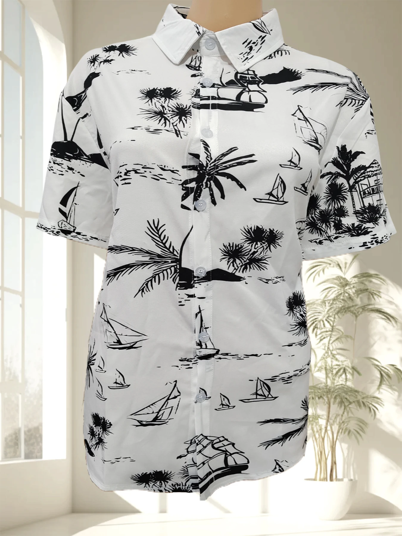 

Мужская летняя повседневная рубашка