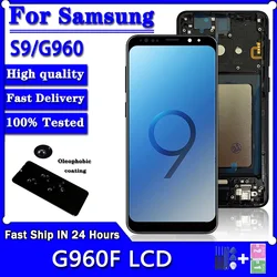 100% Tested  TFT LCD For Samsung S9 LCD Display Touch Screen Digitizer For SamsungS9 G960 G960F Display With Frame Replacement