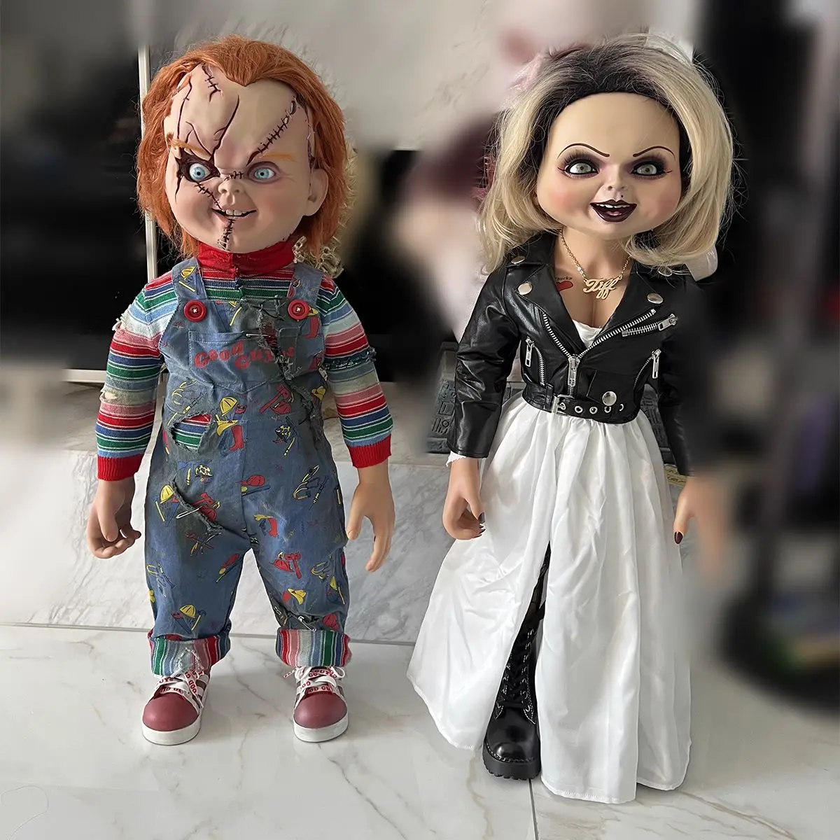 Original NECA Noiva de Chucky Escala 1/1 Coleção Tiffany Chucky