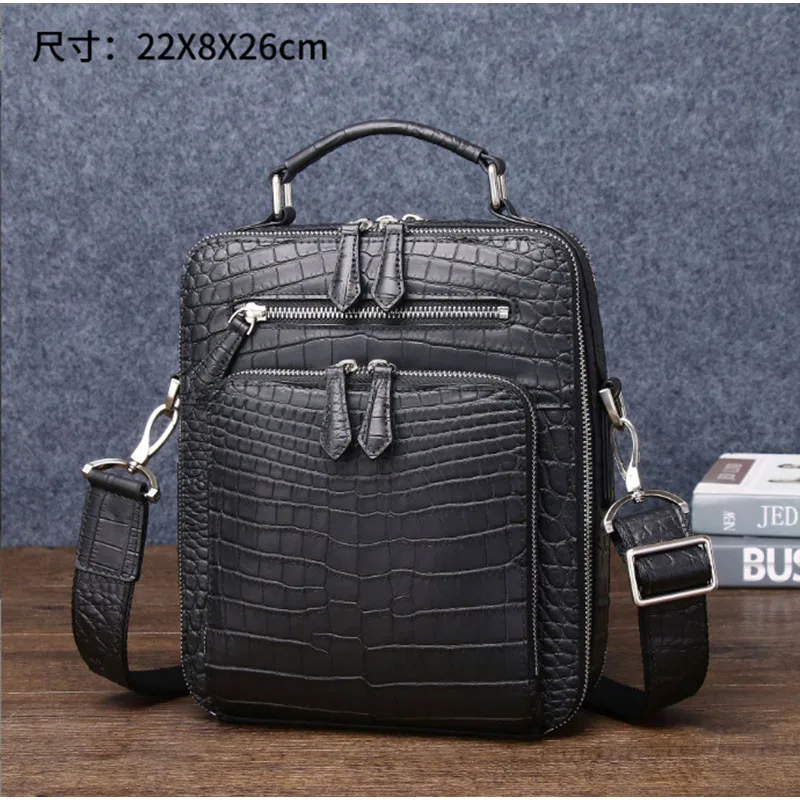 

New luxury men's matte crossbody bag, fashionable shoulder bag, leather travel luxury handbag