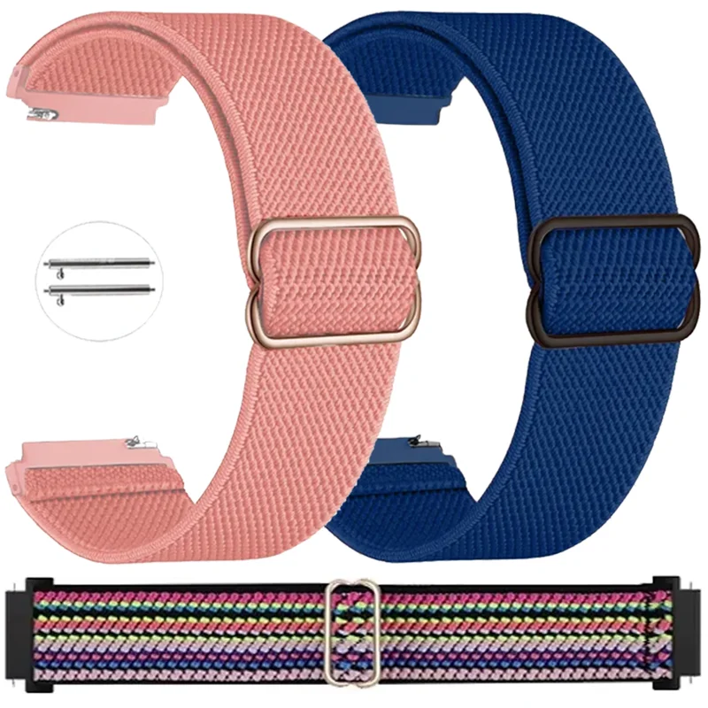 Nylon-Schlaufenarmband für Garmin Forerunner 970 570 965 55 165/Active 6-5 Atmungsaktives Armband für Garmin Approach S50/Venu 2-3-4 45 mm