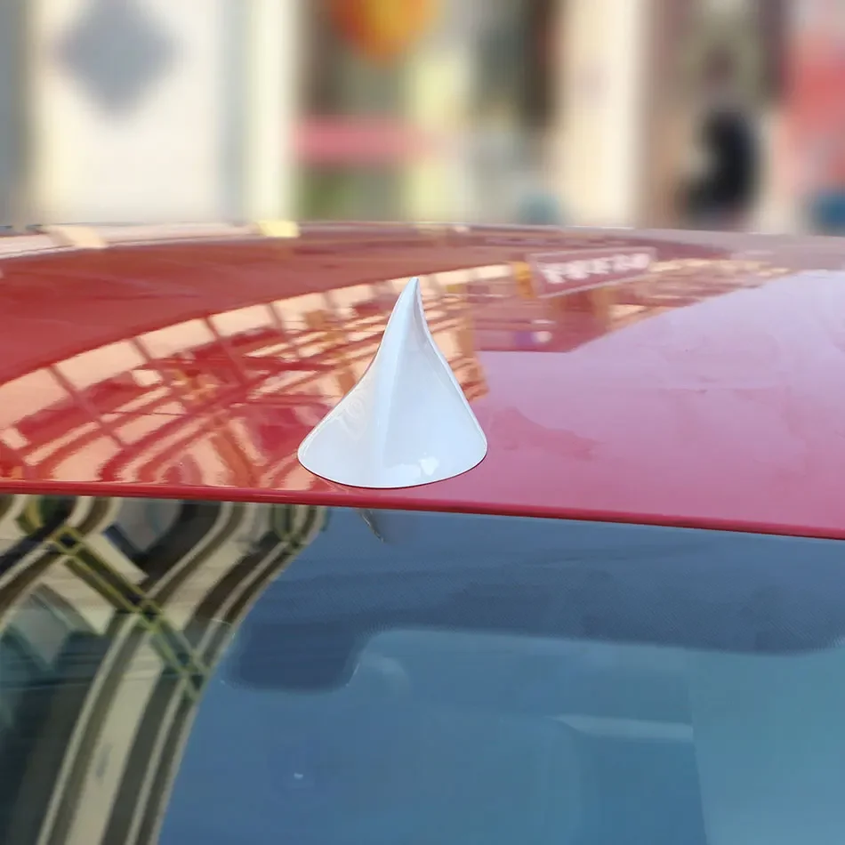 Car  Shark Fin Antenna Cover for Ford Fiesta Hatchback for Focus 2 Mk2 Hatchback Front Fin Aerials Sticker FM AM Accessories