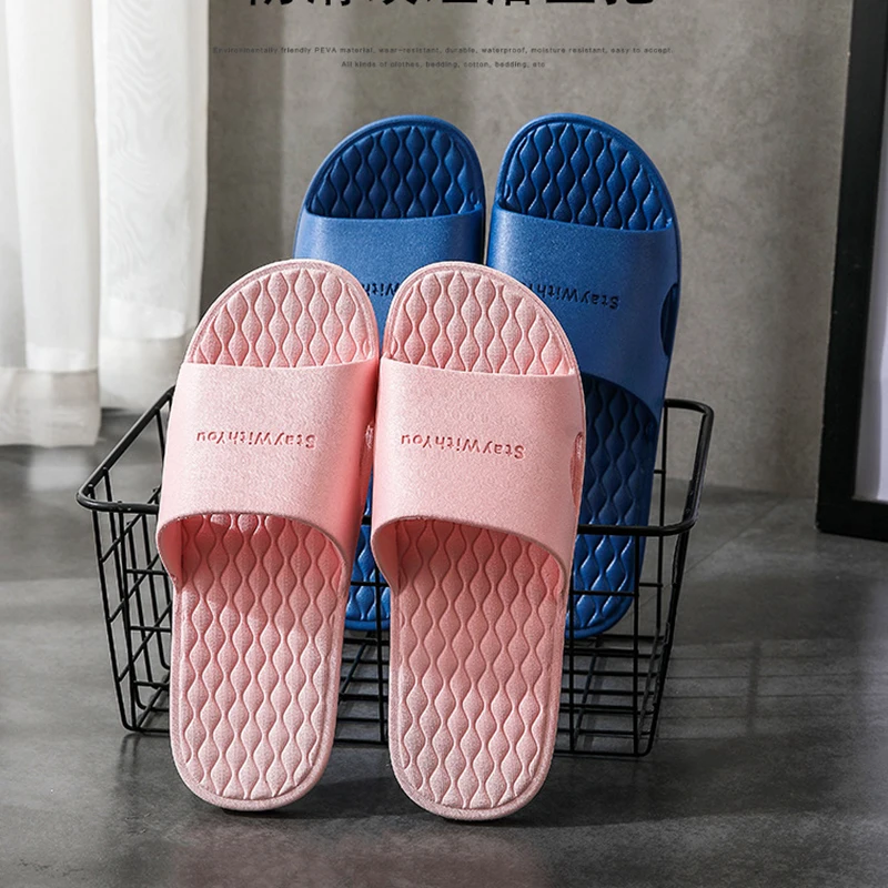 Unisex Women Men  Fashion Slippers EVA Soft Sole Summer Beach Sandals Couples Casual Flip Flop Shoes Bathroom Slides New